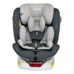 כיסא בטיחות משולב בוסטר מסתובב 360º מלידה ועד גיל 8 עם חיבור איזופיקס Babysafe צבע אפור בז