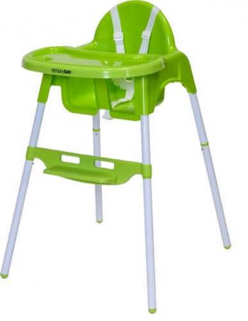 כיסא אוכל 2 גבהים עם מגש נשלף BabySafe - צבע ירוק בייבי סייף