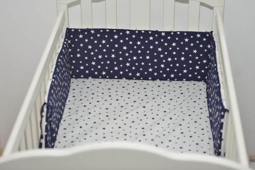 מגן ראש למיטת תינוק כוכבים כחול אורפלסט