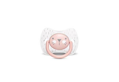 מוצץ פיזיולוגי Pink Whiskers 6-18 ורוד SUAVINEX סובינקס