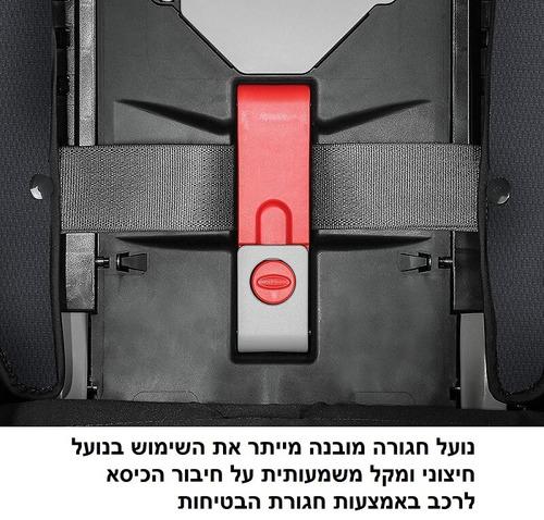 כיסא בטיחות משולב בוסטר 4 ב 1 4Ever DLX צבע Zagg גרקו