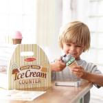 דוכן גלידה מעץ לילדים 28 חלקים מליסה ודאג