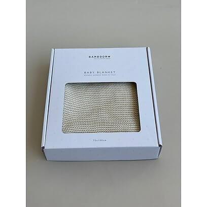 שמיכה סרוגה שמנת BamBoom במבום