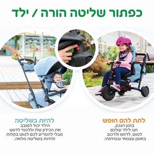 תלת אופן STR 7 שחור SMARTRIKE סמארטרייק