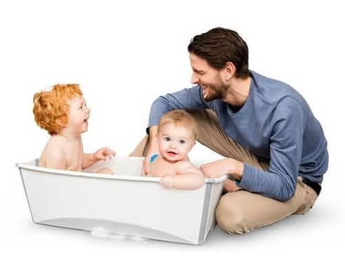 אמבטיה מתקפלת Flexi Bath XL לבן אפור STOKKE סטוקי