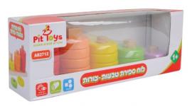 לוח צורות ספירת טבעות PIT TOYS פיט טויס 