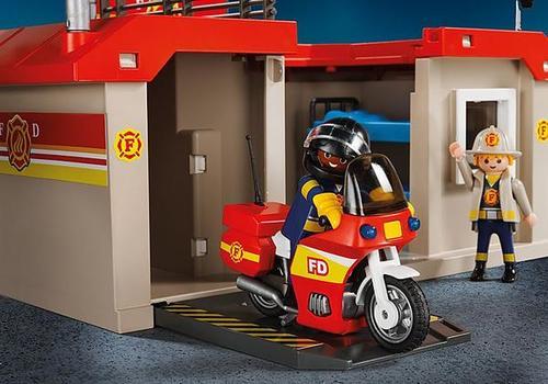 תחנת מכבי אש מארז נשיאה PLAYMOBIL פליימוביל 