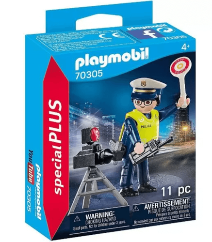 שוטר עם מכמונת מהירות PLAYMOBIL פליימוביל 