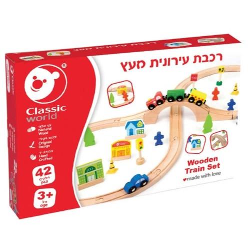 רכבת עירונית מעץ CLASSIC WORLD קלאסיק וורלד