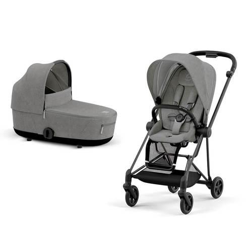 עגלת תינוק מיוס Mios 3  אפור מלאנג' Melange Grey Plus סייבקס CYBEX