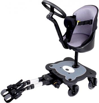 טרמפיסט ישיבה לעגלה COZY 4 WHEELS צבע שחור אפור BABYSAFE בייבי סייף