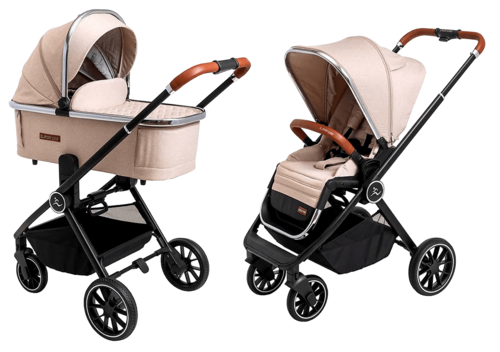 עגלת תינוק סיילו פרו CIELO Pro 2022 שלד שחור+ ריפוד שנהב + ידית שחורה SPORT LINE ספורט ליין