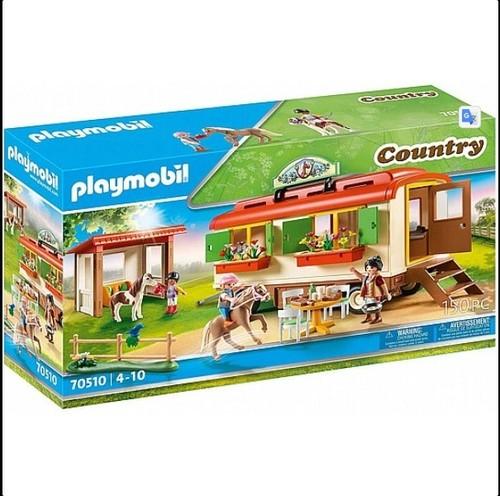 חוות סוסי הפוני קראוון ואורוות סוסי פוני PLAYMOBIL דגם 70510 פליימוביל 