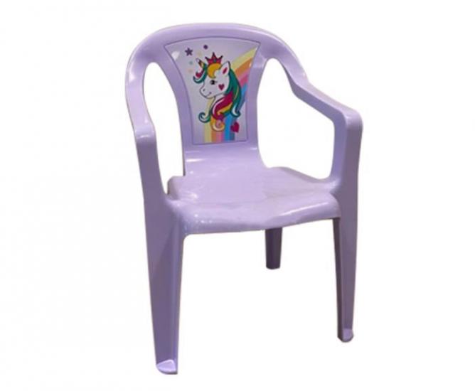 כיסא פלסטיק חד-קרן