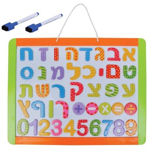 לוח מגנטי מחיק + סט אותיות ומספרים Pitoys