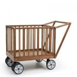 עגלול עץ COOPY BABY מתקפל עם גגון XXL, ואישור תקן ישראלי