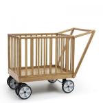עגלול עץ COOPY BABY מתקפל עם גגון XXL, ואישור תקן ישראלי