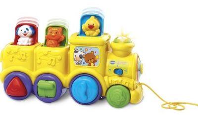 רכבת חיות קופצות מנגנת בעברית Vtech