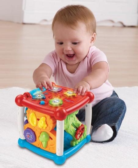 קוביית לימוד ופעילות מנגנת ומאירה Vtech