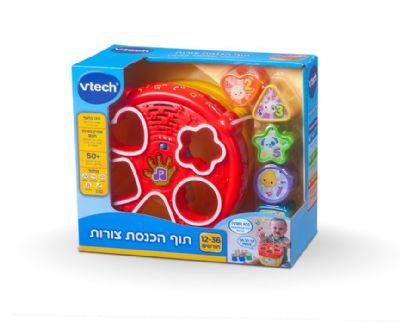 תוף הכנסת צורות - דובר עברית vtech