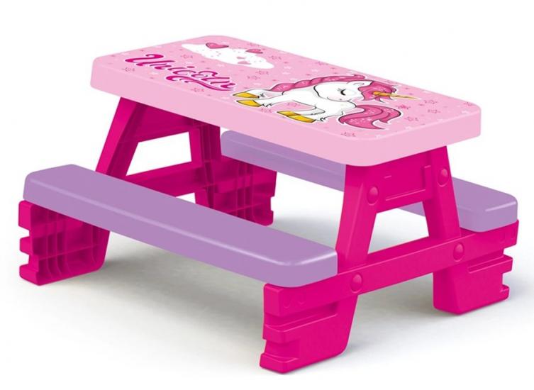 שולחן פיקניק לילדים לבית ולגינה - חד קרן Dolu Toys