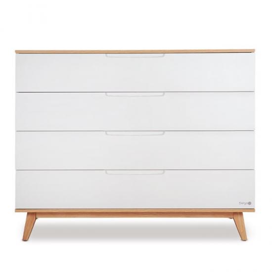 שידת אחסנה קיילי לבן עץ – Kylie™ White Wood Dresser 120cm