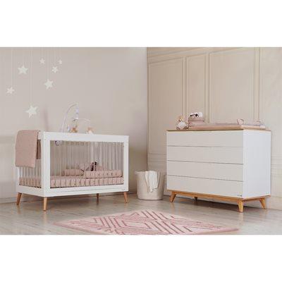 שידת אחסנה קיילי לבן עץ – Kylie™ White Wood Dresser 120cm