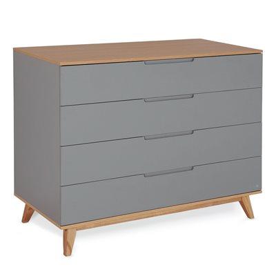 שידת אחסנה קיילי אפור עץ – Kylie™ Graphit Wood Dresser 120cm