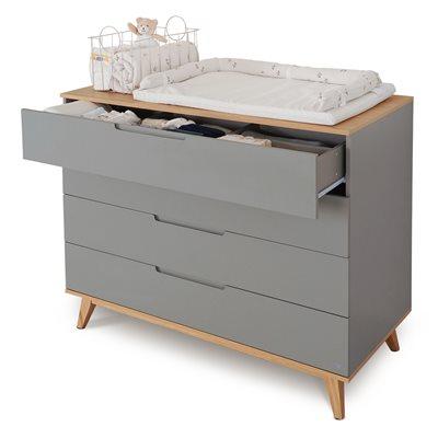 שידת אחסנה קיילי אפור עץ – Kylie™ Graphit Wood Dresser 120cm