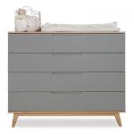 שידת אחסנה קיילי אפור עץ – Kylie™ Graphit Wood Dresser 120cm