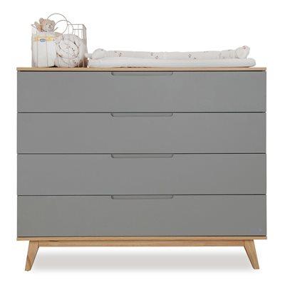 שידת אחסנה קיילי אפור עץ – Kylie™ Graphit Wood Dresser 120cm