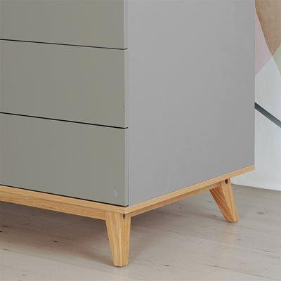 שידת אחסנה קיילי אפור עץ – Kylie™ Graphit Wood Dresser 120cm