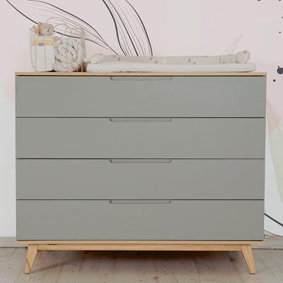 שידת אחסנה קיילי אפור עץ – Kylie™ Graphit Wood Dresser 120cm