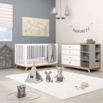מיטת תינוק – ריי לבנה וטבעי רהיטי סגל